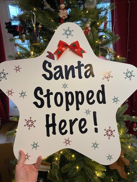 Santa Stopped Here Keepsake Sign by Days 2 Remember